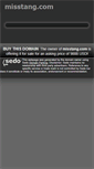 Mobile Screenshot of misstang.com